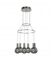 Suspension moderne Aria Chrome en métal