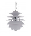Suspension moderne Wes blanc
