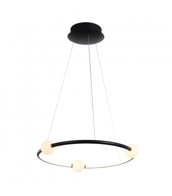 Moderne Pendelleuchte Lozanna Black, pink