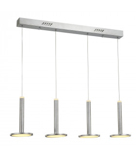 Moderna lampada a sospensione Oliver Nickel satinato