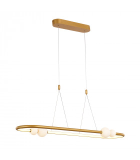 Suspension moderne Lozanna Bronze antique, hauteur 120 Cm