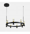 Suspension moderne Almelo Noir, doré