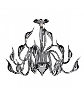 Moderna lampada a sospensione Swan Chrome
