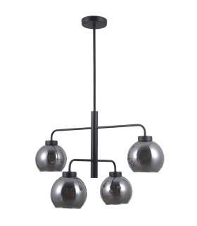 Lampada a sospensione scandinava Poggi Nero opaco