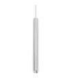 Technical and modern pendant lamp Kilian white in aluminum