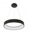 Modern suspension Chiara Noir in aluminum and acrylic