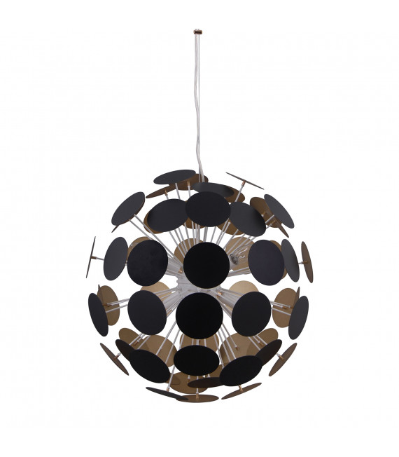 Moderna lampada a sospensione Mailone White, oro