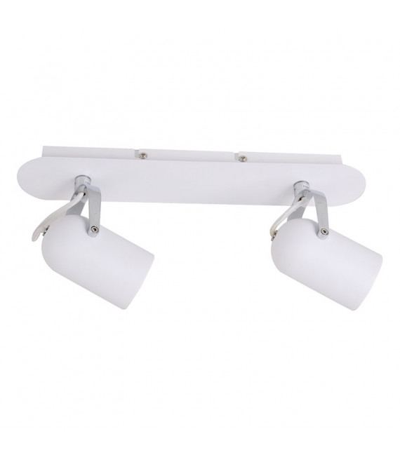 Spot moderne Lumen blanc 2 ampoules