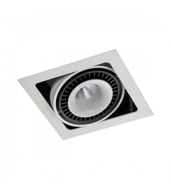 Technical and modern recessed ceiling light Alesso Matt white, black