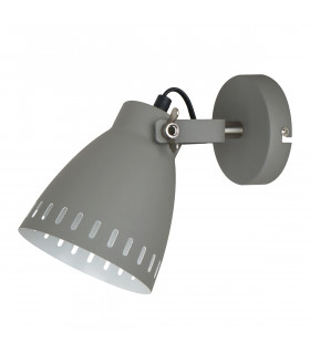 Aplique industrial y retro Franklin Sanded gris satinado