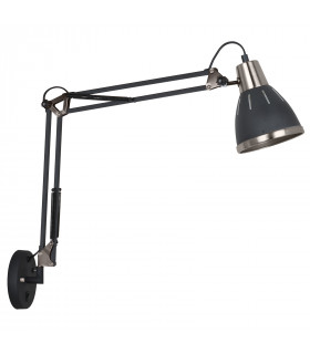 Industrie- und Retro-Wandleuchte Vera Black