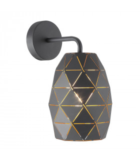 Moderne Wandleuchte Harley Champagne Graphit Gold