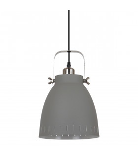 Franklin lámpara colgante industrial y retro Sand gris satinado