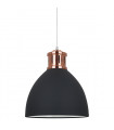 Suspension industrielle et rétro Lola Graphite, cuivre rouge