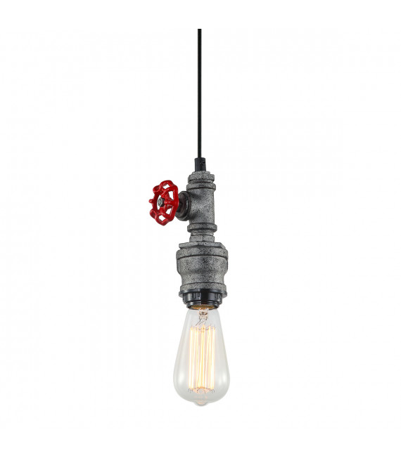 Industrial and retro pendant lamp Fables gray