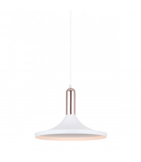 Modern hanging lamp Lusty White, copper