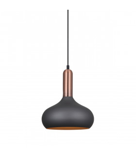 Lampada a sospensione moderna Quesmo Grey, rame