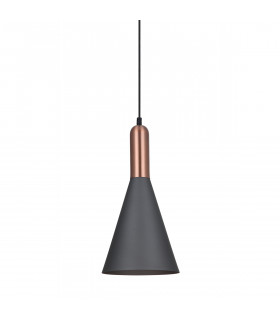 Moderna lampada a sospensione Khaleo Grey, rame