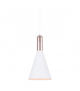 Moderne Pendelleuchte Khaleo White, Kupfer