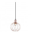 Suspension industrielle et rétro Gervais Noir 1 ampoule