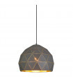 Suspension moderne Harley Champagne doré graphite