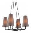 Suspension moderne Primo Gris-noir