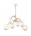 Suspension moderne Melvo Blanc, doré