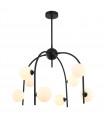 Modern pendant light Celine Noir, 8 bulbs