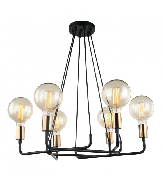 Moderna lampada a sospensione Betty Black marrone