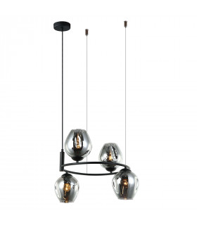 Moderna lampada a sospensione Roxane Black