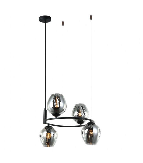 Moderna lampada a sospensione Roxane Black