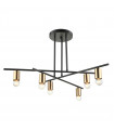 Industrial and retro hanging lamp Normani Brown black