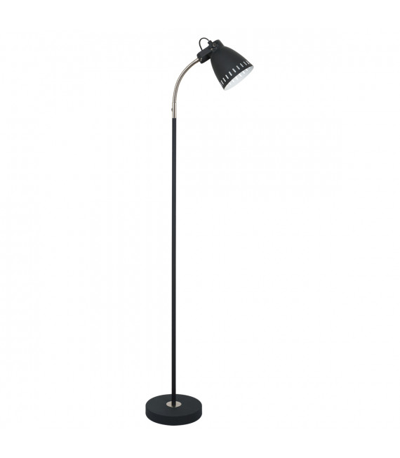Scandinavian floor lamp Fastello Graphite, satin nickel