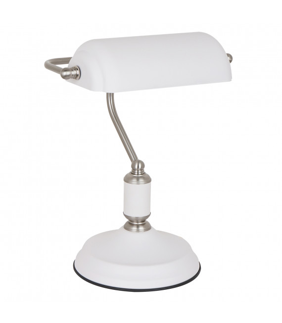 Lampe de bureau industrielle et rétro Pablo blanc