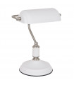 Lampe de bureau industrielle et rétro Pablo blanc
