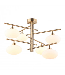 Modern suspension Fiorenzo white lampshade