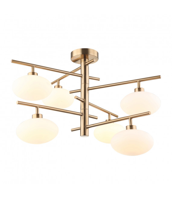 Modern suspension Fiorenzo white lampshade