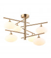 Suspension moderne Fiorenzo abat jour blanc