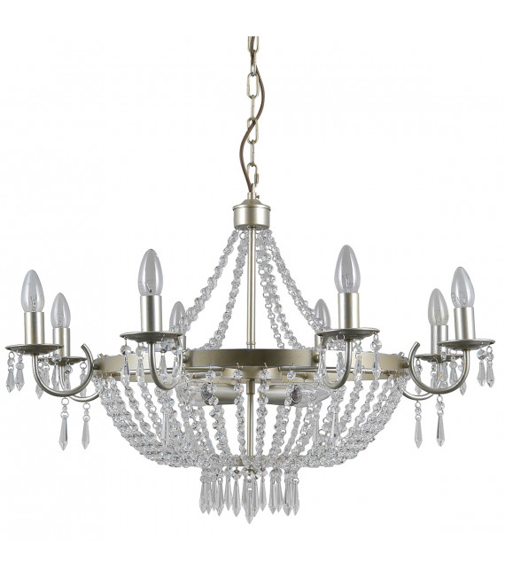 Modern pendant lamp in Cortina crystal