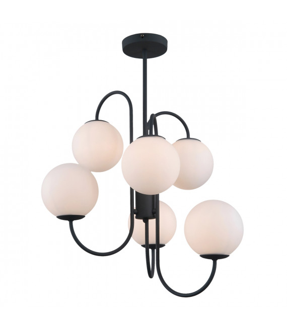 Industrial and retro suspension Gela Black