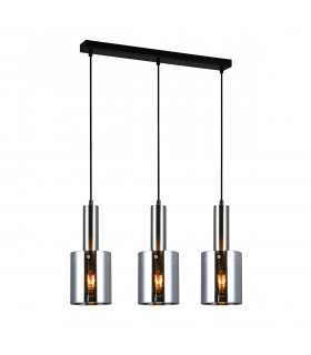 Lampada a sospensione moderna Sardo Nickel satinato