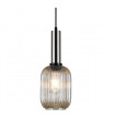 Suspension design Antiola Nickel satiné et ambre