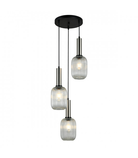 Moderne Pendelleuchte Antiola Satin Nickel