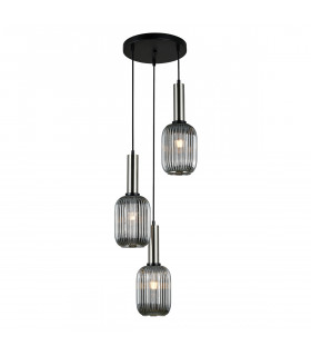 Moderne Pendelleuchte Antiola Satin Nickel