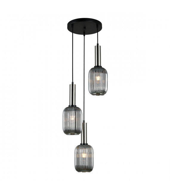 Moderne Pendelleuchte Antiola Satin Nickel