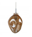 Modern suspension Aldeia Chrome and cognac