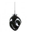 Modern suspension Aldeia Chrome and smoked glass