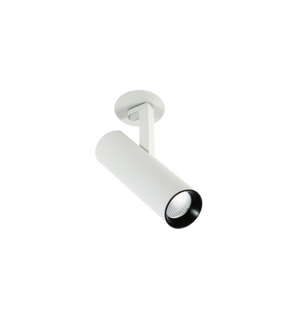Plafonnier encastrable technique et moderne Bocca White 4000K Blanc noir