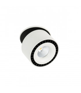 Technical and modern recessed ceiling light Sevilla Round Recessed 4000K White black
