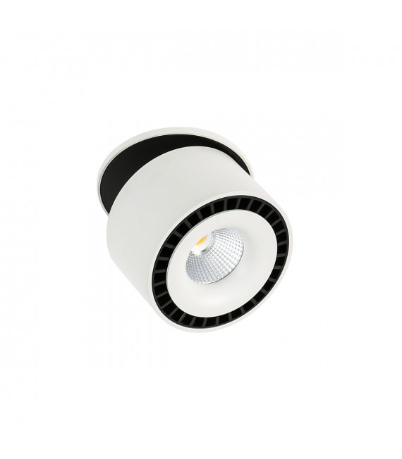 Technical and modern recessed ceiling light Sevilla Round Recessed 4000K White black